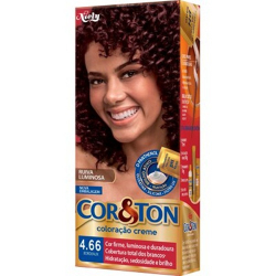 tintura cor & ton niely 4.66 bordeaux com 75ml/50g