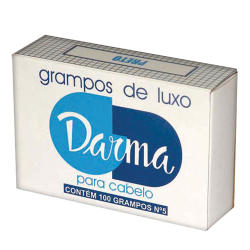 grampos de luxo darma para cabelo preto no 5 100 unids.