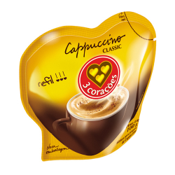 cappuccino 3 coracoes classic refil 100g