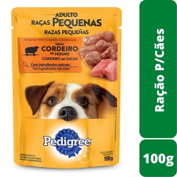 pedigree sache adulto com pedacos de cordeiro ao molho 280g