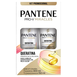 shampoo + condicionador pantene queratina