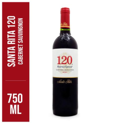 vinho chileno 120 santa rita 750ml cabernet sauvig