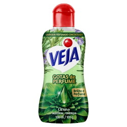 limpador veja perfumado concentrado 100ml citrico alecrim