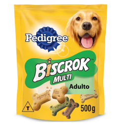 racao pedigree 500gr biscrok multi