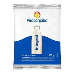 leite em po piracanjuba 400g sache integral