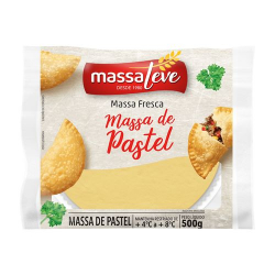 massa de pastel massa leve 500g disco