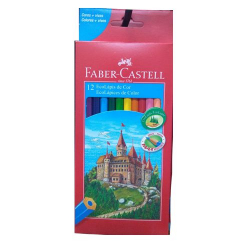 lapis faber castell sext.ecolapis 12 cores