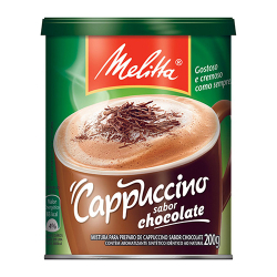 cappuccino melitta com chocolate pote 200g