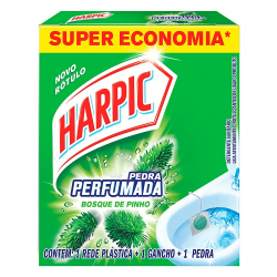 pedra sanitaria harpic aroma plus pinho 25g