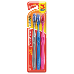 escova dental dentalclean 3unid. basic color 35 media