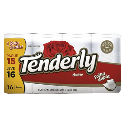 papel higieni tenderly folha dupla neutro l16p15 l16p15
