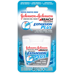 fio dental johnson & johnson reach expansion plu extra fino 50m