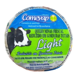 Queijo Minas Frescal Light Zero Lactose Comevap - 500g - Shibata