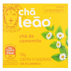 cha leao fuze camomila 10 unds. de 10g