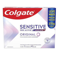 cr.dental colgate 90g sensitive c/3 pro alivio orig