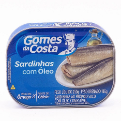 sardinha gomes da costa 250g oleo