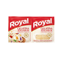 gelatina royal sem sabor 2 unidades 12 g