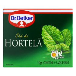 cha oetker c/10 hortela