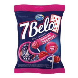 pirulitos 7 belo arcor framboesa 120g