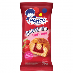 bolo panco bebezinho recheio de morango 70gr