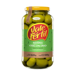 azeitonas verdes vale fertil com caroco 500g