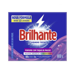 lava roupas em po brilhante 800g cudado total