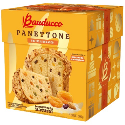panettone bauducco 500g frutas e damasco