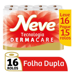 papel higienico neve toque de seda leve 16 pague 15 - 16 rolos