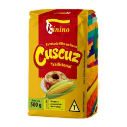 farinha de milho flocos kinino 500g cuscuz