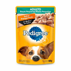 pedigree sache adulto com pedacos de frango ao molho 100g