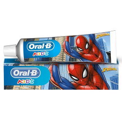 creme dental infantil com fluor chiclete spider-man oral-b kids caixa 50g