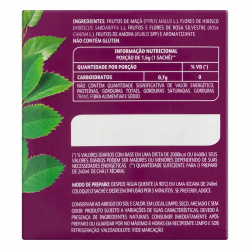 cha hibisco, rosa silvestre & amora cha leao caixa 16g 10 unidades