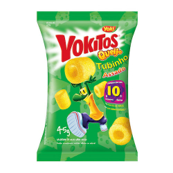 salgadinho yokitos sabor queijo tubinho 45g