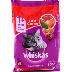 racao whiskas sabor carne 500g