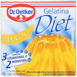 gelatina em po diet abacaxi oetker 12g