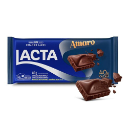 chocolate barra lacta 80g amaro