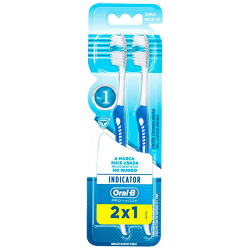 escova dental oral-b indicator plus 35 - 2 unidades