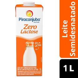 leite piracanjuba semi desnatado zero lactose 1l