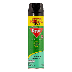 inseticida baygon acao total oleo de eucalipto 395ml