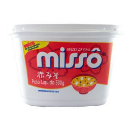 massa de soja misso aka 500g pote