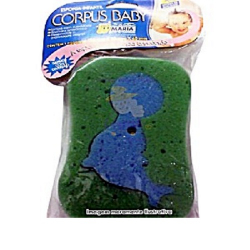 esponja corpus baby banho