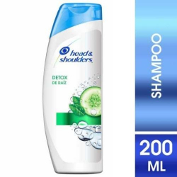 shampoo de cuidados com a raiz head & shoulders detox da raiz 200ml