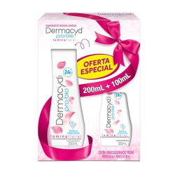 kit sabonete liq.intimo dermacyd 200ml+100ml femina