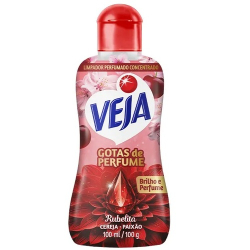 limpador veja perfumado concentrado 100ml rubelita cereja