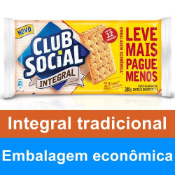 biscoito club social integral tradicional embalagem economica 288g