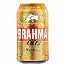 cerveja brahma 0% zero alcool lata 350ml