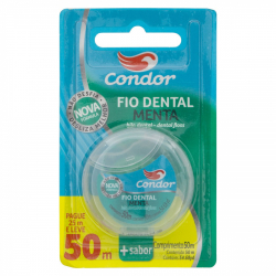 fio dental menta condor leve 50m pague 25m