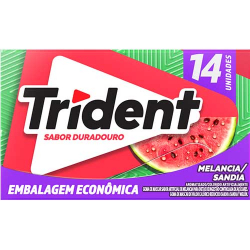 goma de mascar trident sabor melancia 25,2g