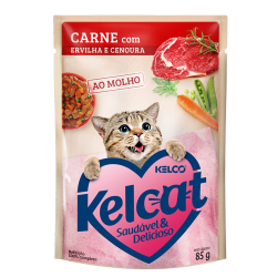 alimento gato kelcat carneervilha e cenoura