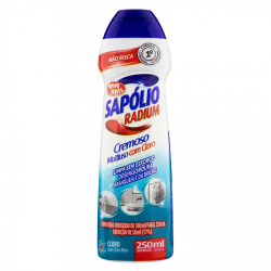 saponaceo cremoso multiuso bom bril sapolio radium frasco 250ml